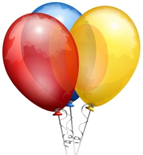 Renkli uçan balon